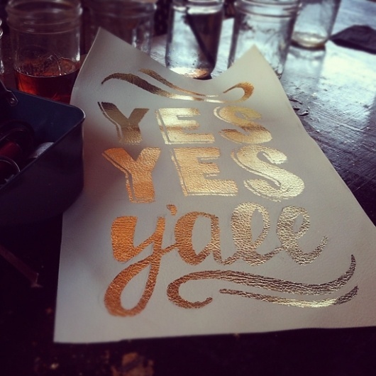 gilded - the vaguely #lettering #gold #poster #type #typography