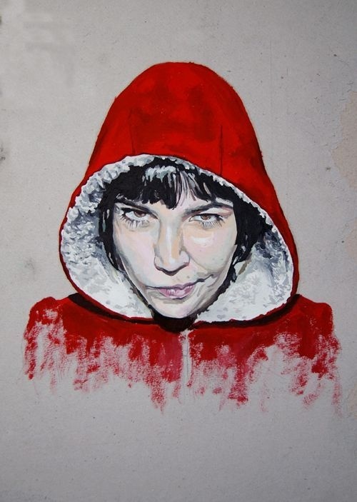 Damian Jagielski #hood #red #painting #oil