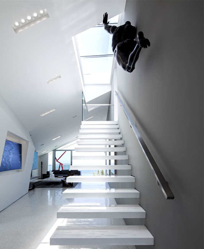 Sunny and Elegant Montee Karp Residence - #stairs, #staircase, #stairway, architecture, stairs