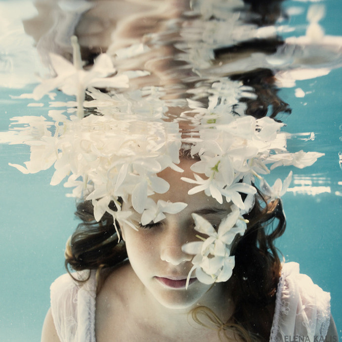 My Fair Ladies - Elena Kalis #submerged #ripples #water #petals #girl #photography #underwater #flowers