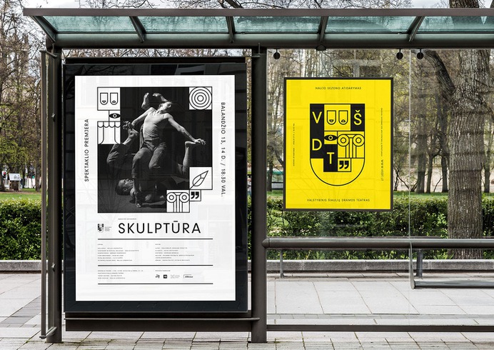 Šiauliai Drama Theater Branding - Mindsparkle Mag Aivaras Bakanauskas designed the branding for Šiauliai drama theater (Valstybinis Šiaulių dramos teatras) – the second theater in the history of Independent Lithuania. #logo #packaging #identity #branding #design #color #photography #graphic #design #gallery #blog #project #mindsparkle #mag #beautiful #portfolio #designer