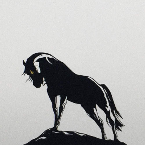#black #black and white #graphic #artwork #illust #illustration #typo #type #typographic #artwork #horse #streetart