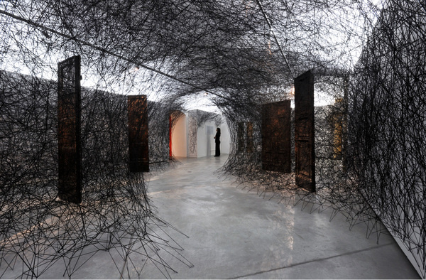 CJWHO ™ (Installations by Chiharu Shiota Chiharu Shiota...) #chiharu #installation #design #interiors #strange #art #threads #shiota #weird