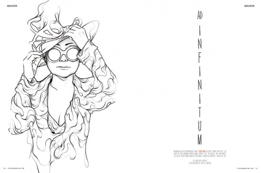 Yoko Ono - STATUS Magazine Issue 20 on the Behance Network #illustration