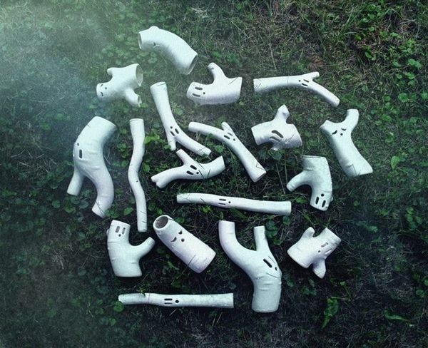 Diploo Studio - Woods (ceramic hand made sculptures) #diploo #sculpture #white #woods #ghosts #art #made #ceramic #hand