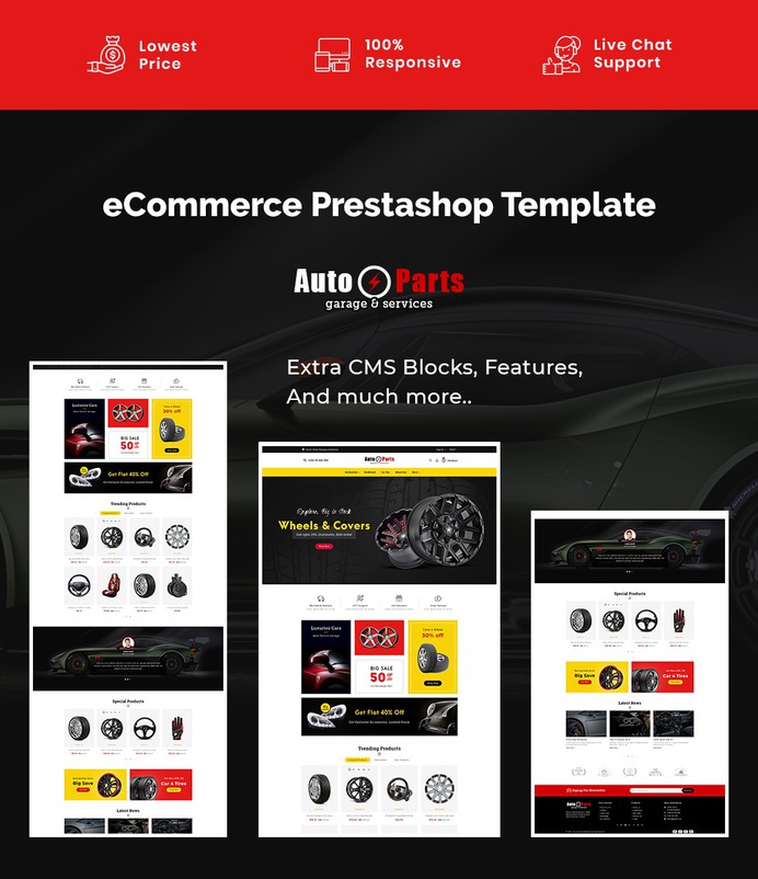 #Auto #Parts - #Garage & #Services - #Prestashop #Responsive #Theme | #TemplateTrip #eCommerce #Website #Template