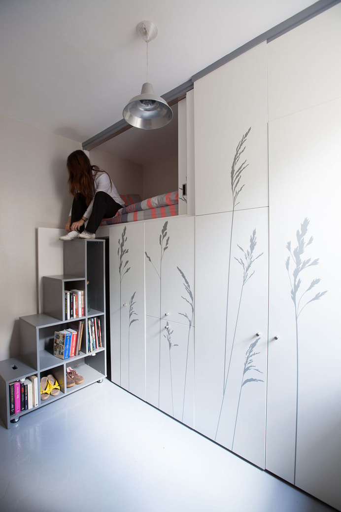 Tiny apartment in Paris KitoKo Studio transform 8 square meters - www. homeworlddesign. com (2) #interior #tiny #design #studio