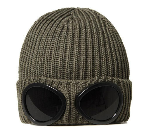 cp company goggle beanie #glasses #wool #head #bonnet