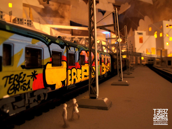 GRIS1 / solo show | Flickr Photo Sharing! #train #gris1 #art #street #miniature