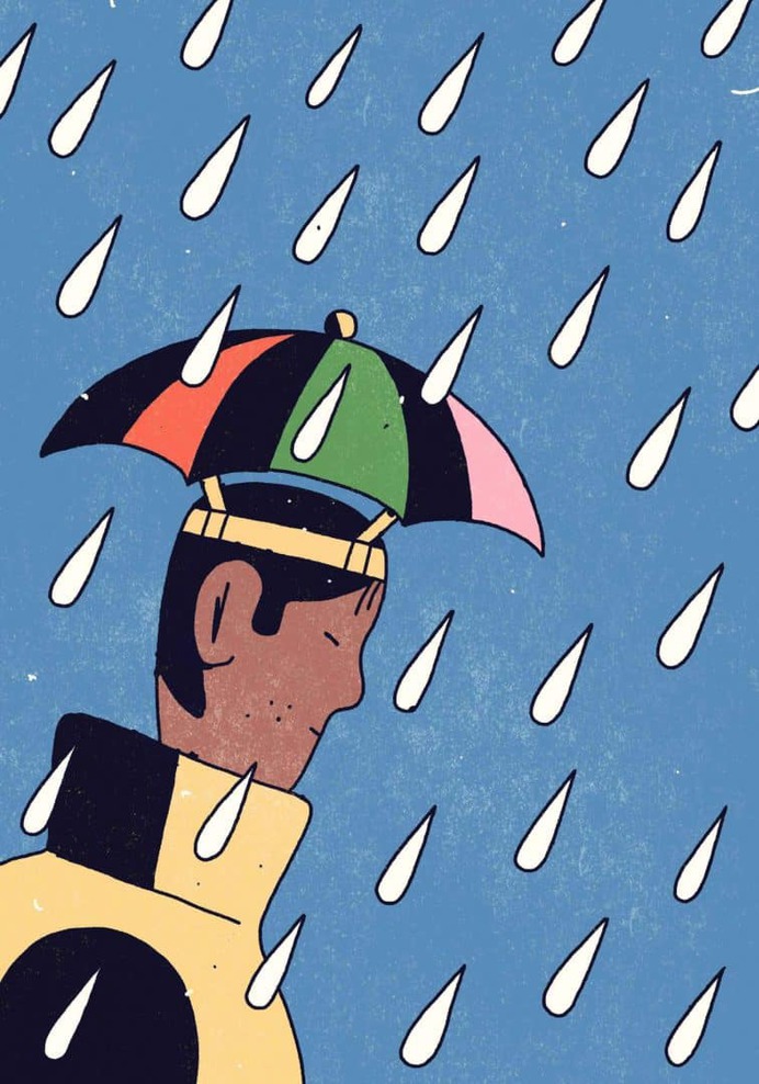 El lado colorido de la vida | Ilustración | OLDSKULL