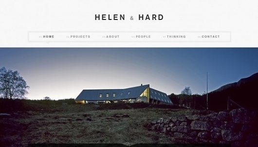 Helen & Hard - Web design inspiration from siteInspire #nvbn