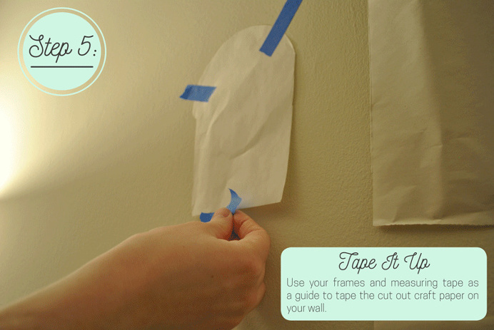 Tape up your traced frames.