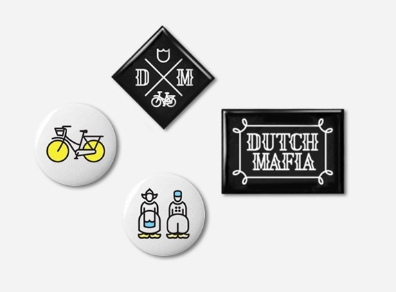 Dutch Mafia on the Behance Network #font #mafia #yellow #color #poster #pins #numbers #type #dutch #blue #buttons
