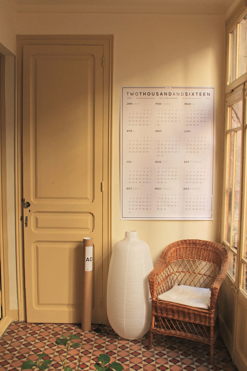 wall calendar a0, octÃ gon design