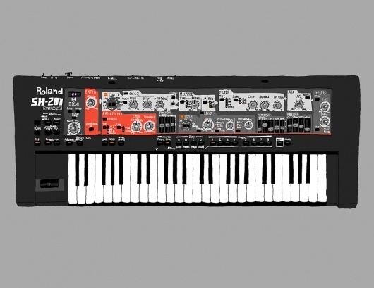 Matt Hunsberger | BLDG//WLF #drawn #synth #hand #roland