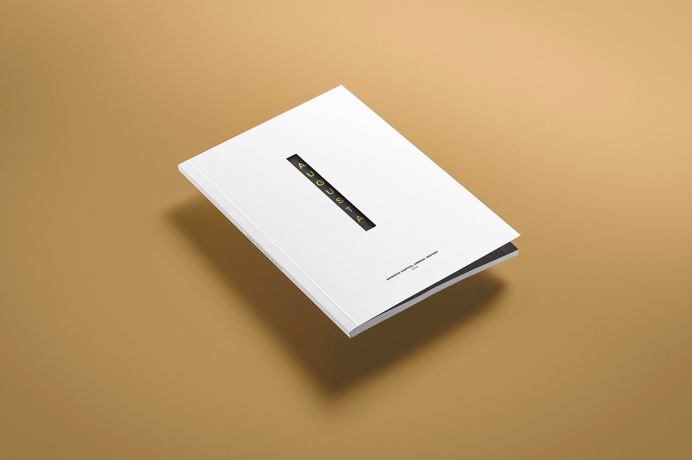 Annual Report Cover #diecut #Gold #black #goldfoil #metallic #Pantone #AnnuralReport #publication #design #minimal #annual report