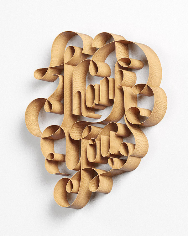 david mcleod #lettering #swash #display #wood #type