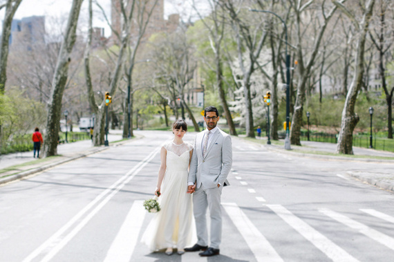 New-York-City-Elopement-12 #apple #bun #blossom #city #big #the #bride #car #taxi #nyc #wedding