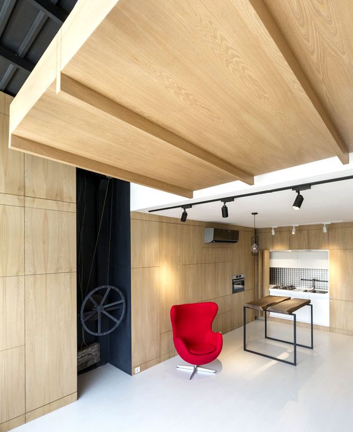 Space-Saving Design Idea at 45m2 Apartment - InteriorZine #home #decor #interior