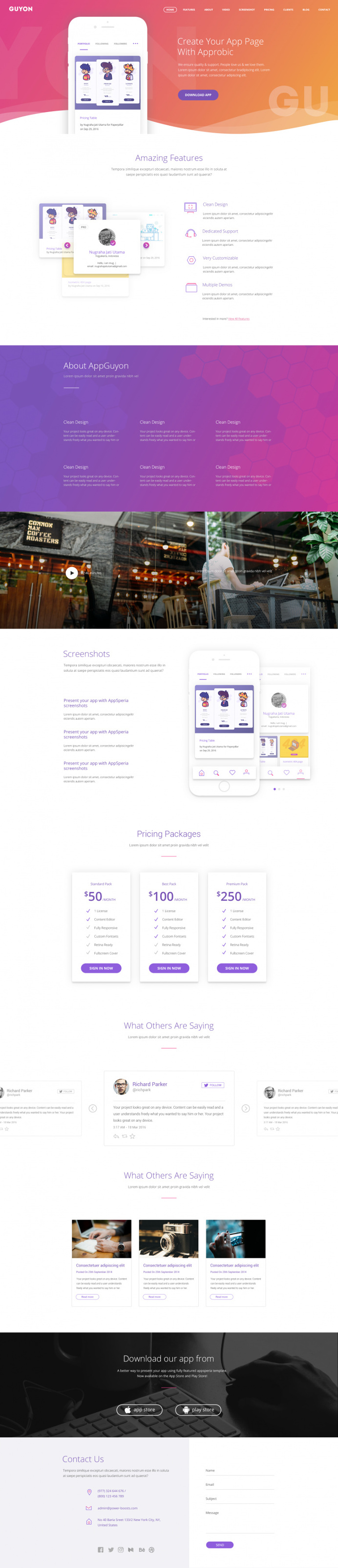 Guyon Homepage by Nugraha Jati Utama