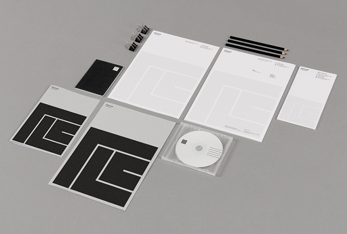 Rossi Long Consulting by Matthew Hancock #print #graphic design #stationary black and white