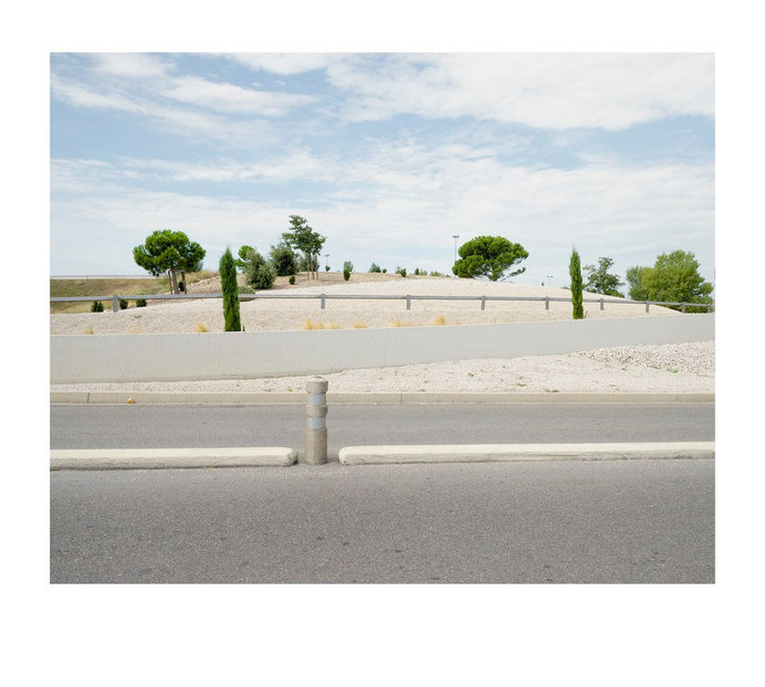Road, bollard, bank and trees. | Flickr - Photo Sharing! #lay-by #motorway #kerb #boring #road #bank #minimal #stop #bollard #trees
