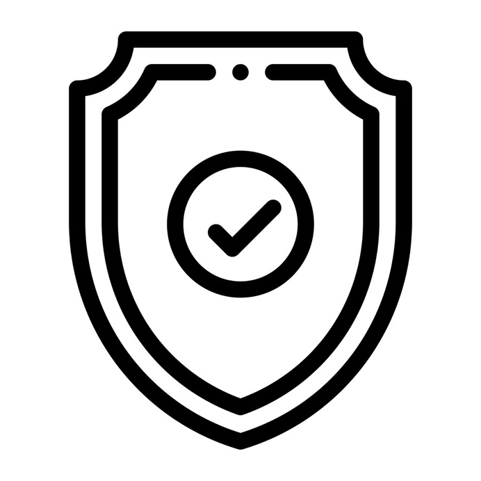 See more icon inspiration related to shield, safe, lock, check, locker, multimedia, Tools and utensils, miscellaneous, protected, safety, protection, security and technology on Flaticon.