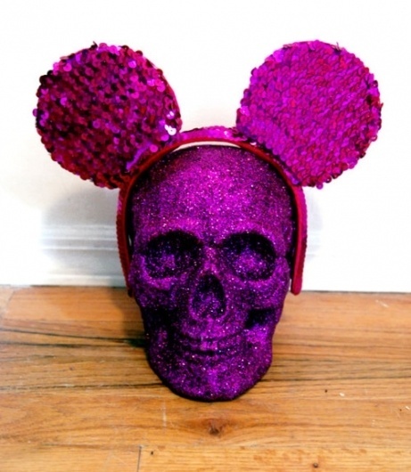 DON'T LOOK #skull #glitter #purple