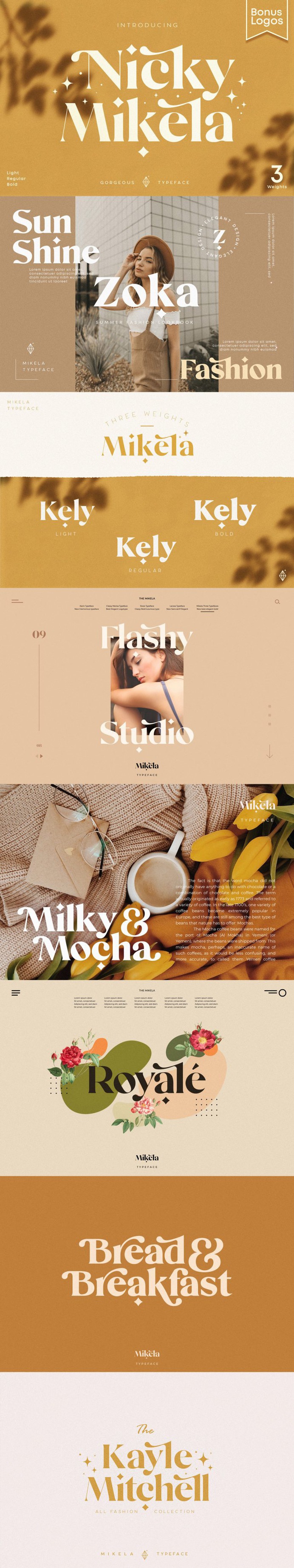 Mikela – Gorgeous Typefaces