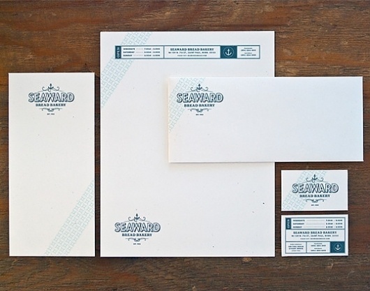 Seaward Bakery : Lovely Stationery . Curating the very best of stationery design #seaward #bakery #business #card #print #design #graphic #stationery #letterhead