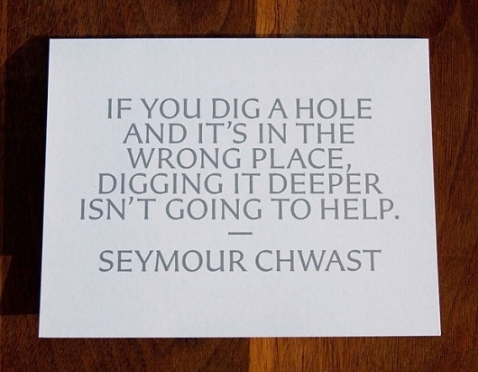 New Work: Art Directors Club Hall of Fame Gala | New at Pentagram | Pentagram #quote #pentagram #seymour #chwast