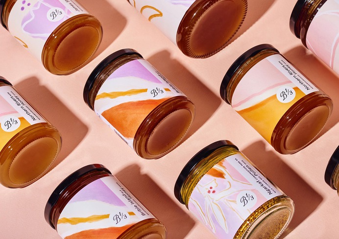 Bee One Third Packaging - Mindsparkle Mag Gangplank designed the packaging for Bee One Third – a beekeeping initiative founded on the premise that one third of our global food supply depends on bee pollination. #logo #packaging #identity #branding #design #color #photography #graphic #design #gallery #blog #project #mindsparkle #mag #beautiful #portfolio #designer