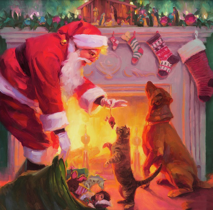 christmas paint by number & step by step easy christmas paintings #painting