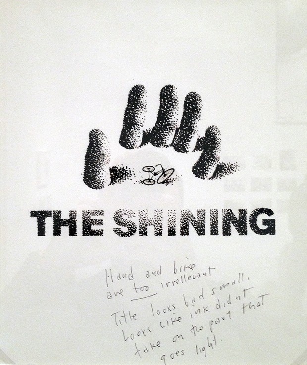 saul bass rejected design for stanley kubrick's 'the shining' #poster #stipple #saulbass #kubrick #poster
