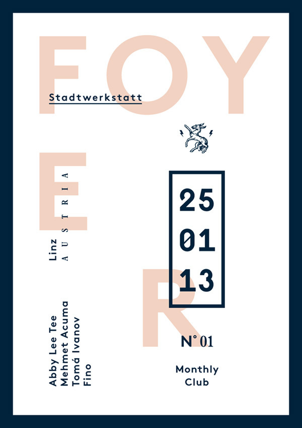 FOYER. monthly club. #type #party #exposed