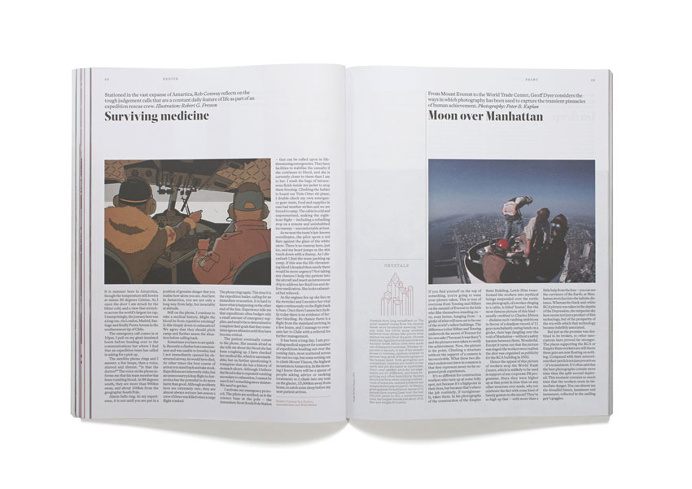 magazine layout, type, tipography