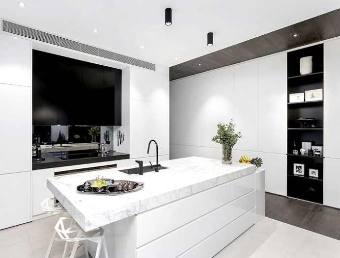Architecton Designed Residences with Sophisticated Architectural Style in Melbourne - kitchen, #kitchendesign, kitchen ideas, interior desig