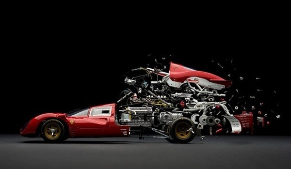 Exploded Cars by Fabian Oefner – Fubiz™ #explosion #car #art