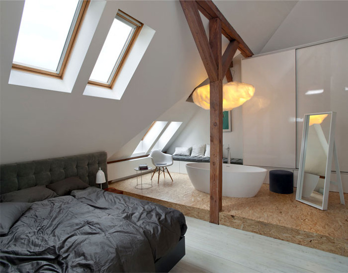 Loft Apartment in Poznan by Cuns Studio - #architecture, #home, #decor, #interior, #homedecor,