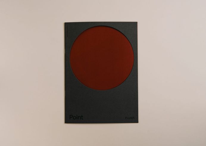 Visual identity and brochure cover by Spanish studio Folch for Fluvia, a range of adaptable lighting solutions from LED Simon