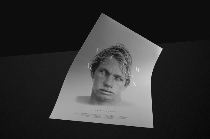 Wedge and lever, View from a blue moon, Surf, John John Florence, Logo, Poster Design,