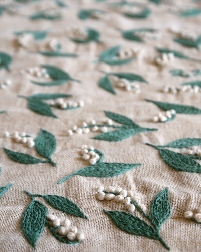 Yumiko Higuchi #pattern #of #the #embroidery #lilly #flower #valley