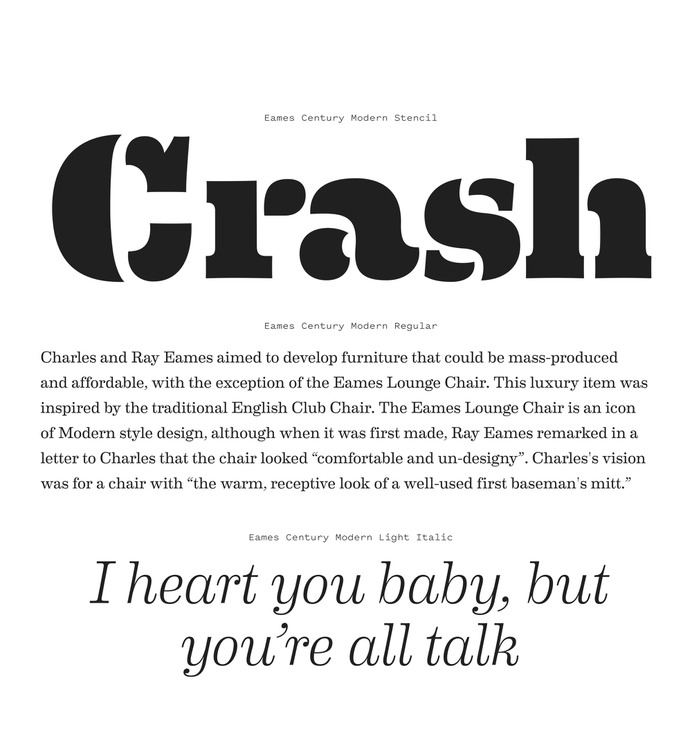 Font Review Journal Specimen 1