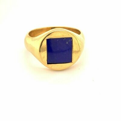 24k Lapis Ring
