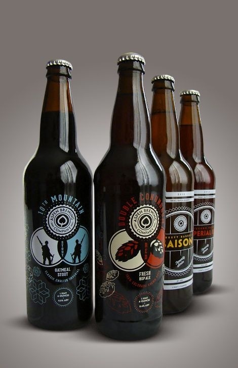 Aspen Brewing Company label designs by Jeremy Elder #packaging #design #label