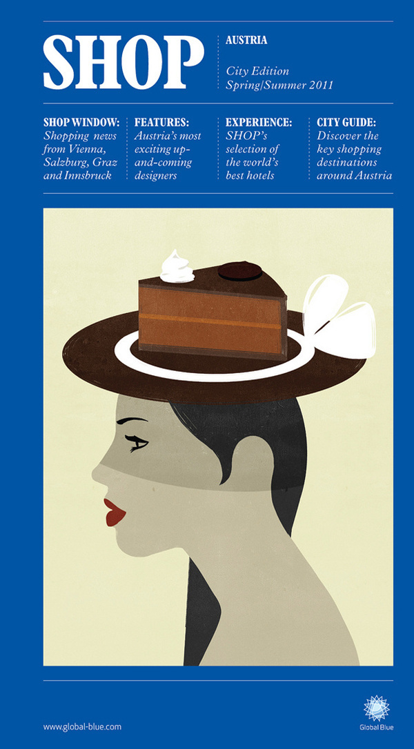 Global blue city guide Austria #illustration #design #austria