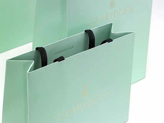 Creative Review - Claridge's rebrand #bag #brand #claridges