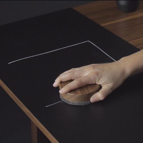 Slick solid wood dry-erase eraser by The Artifox.