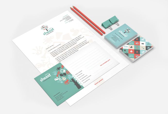 Stationary for Shezaf Kinderopvang by The Ad Agency