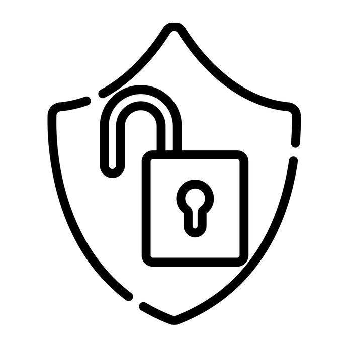 See more icon inspiration related to password, lock, padlock, shield, keylocks, protected, protect, protection, unlocked, restricted, security and computer on Flaticon.